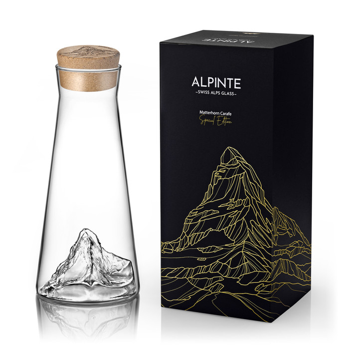 Carafe Alpinte Matterhorn avec son coffret noir
