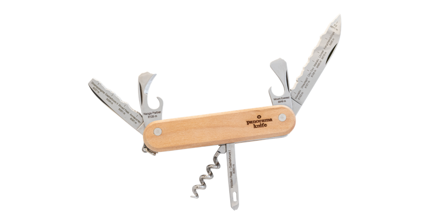 Couteau de poche 14 fois 8000 mètres