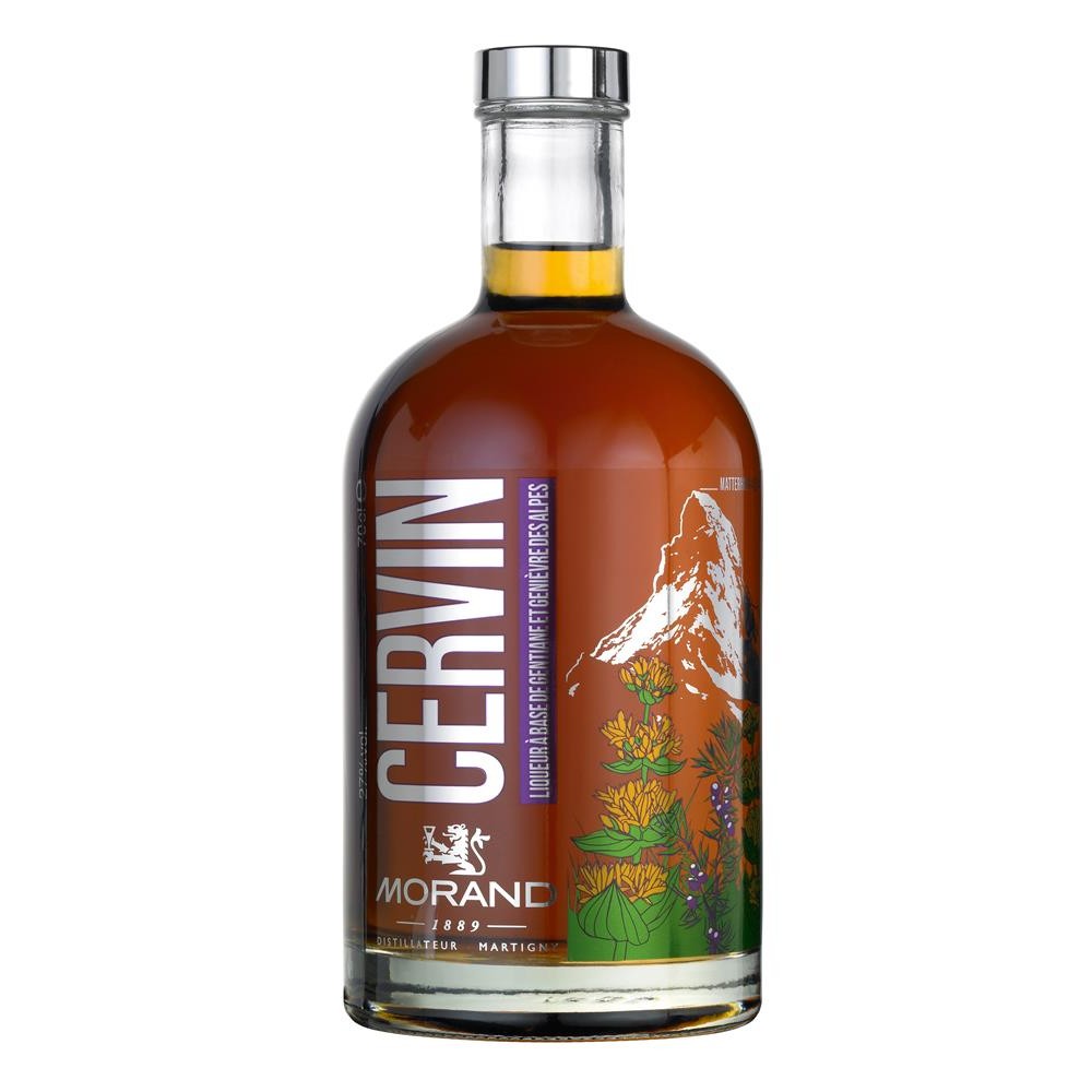 Bouteille de liqueur du Cervin Morand